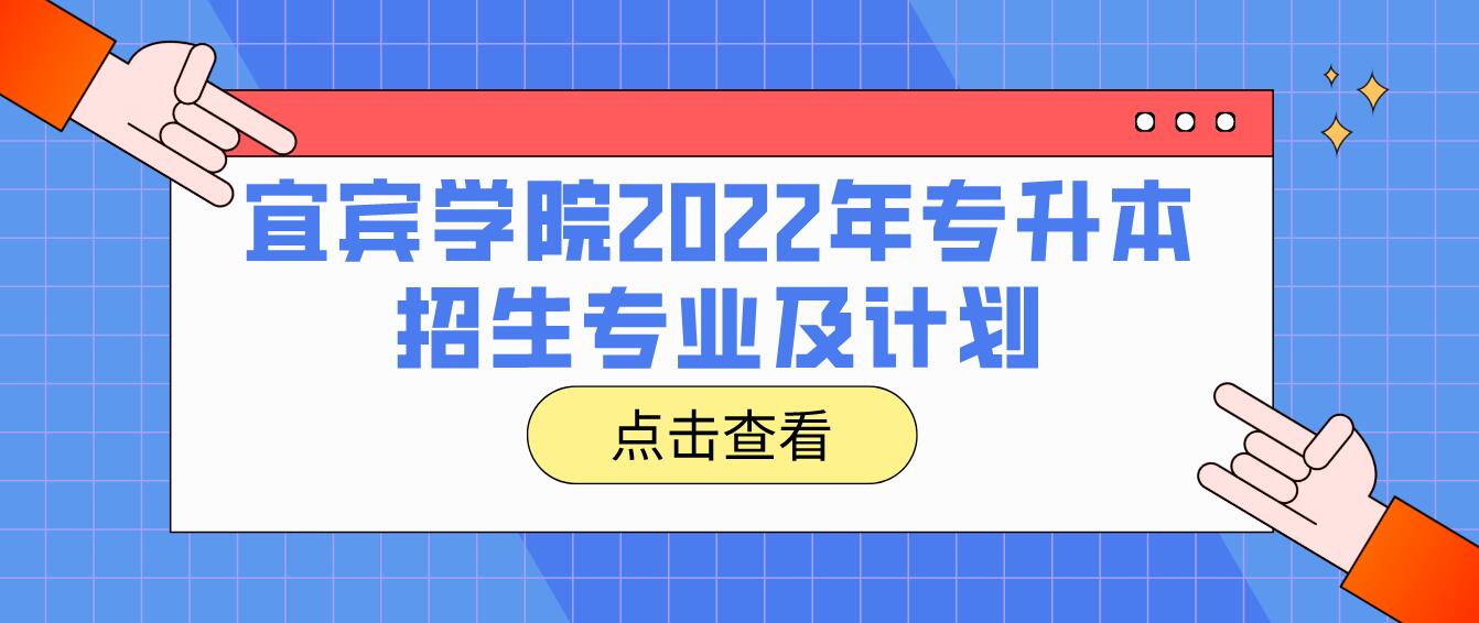 宜賓學(xué)院2022年專升本招生專業(yè)及計(jì)劃