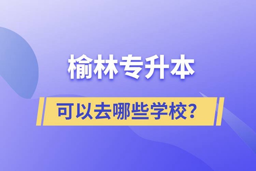 榆林專升本可以去哪些學(xué)校？