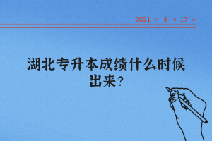 湖北統(tǒng)招專升本怎么查詢自己的成績(jī)？